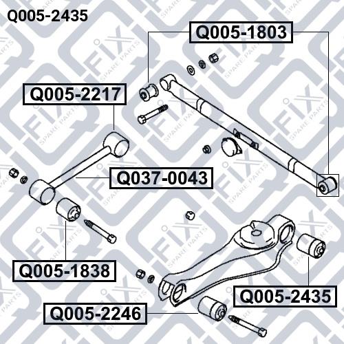 Сайлентблок Q-fix Q005-2435