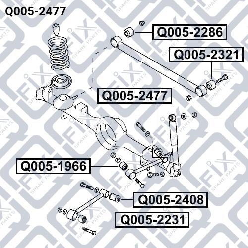Сайлентблок Q-fix Q005-2477