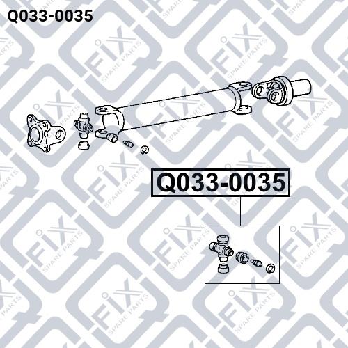 Крестовина вала карданного Q-fix Q033-0035