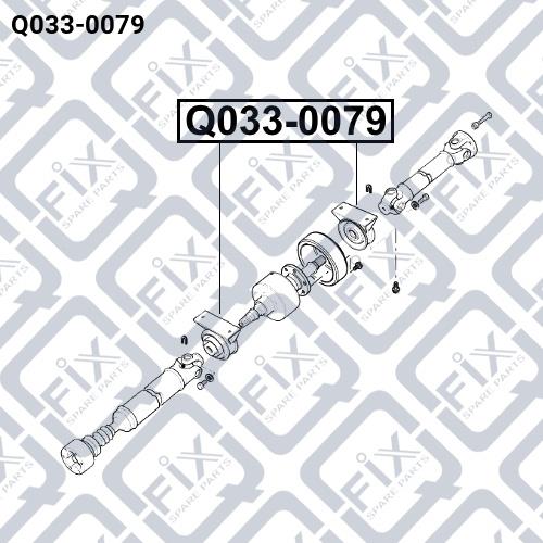 Подшипник подвесной вала карданного Q-fix Q033-0079