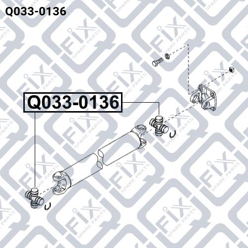 Крестовина вала карданного Q-fix Q033-0136