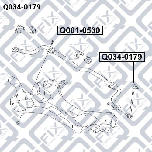 Стійка стабілізатора Q-fix Q034-0179