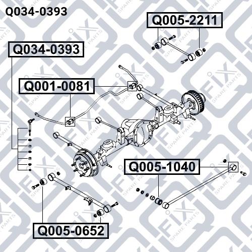Стійка стабілізатора Q-fix Q034-0393