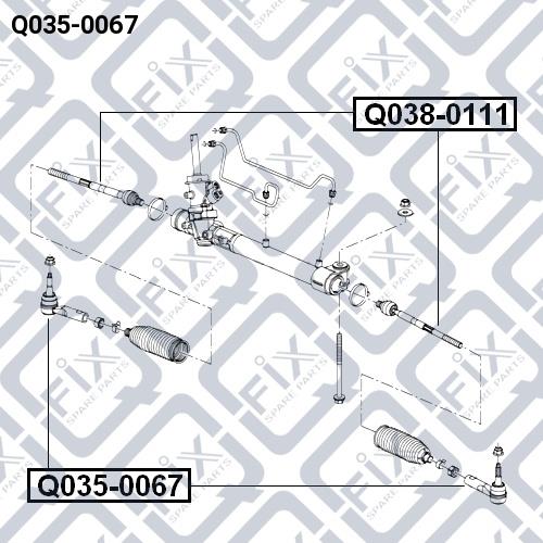 Наконечник рулевой тяги Q-fix Q035-0067
