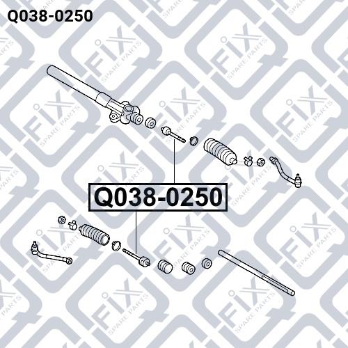 Тяга рулевая Q-fix Q038-0250