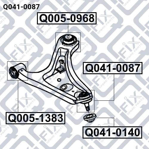 Шаровая опора Q-fix Q041-0087