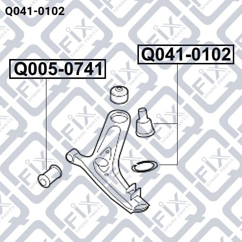 Опора шаровая Q-fix Q041-0102