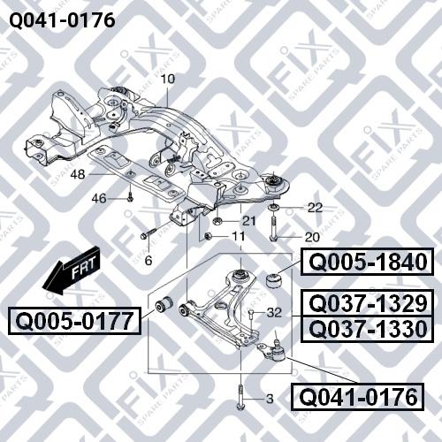 Шаровая опора Q-fix Q041-0176