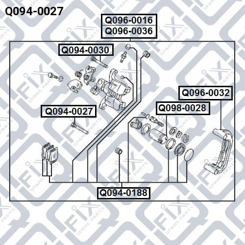 Направляющая суппорта Q-fix Q094-0027