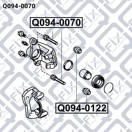 Направляющая суппорта Q-fix Q094-0070