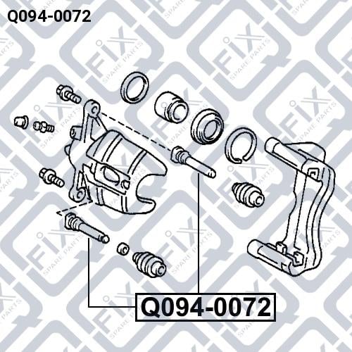 Направляющая суппорта Q-fix Q094-0072