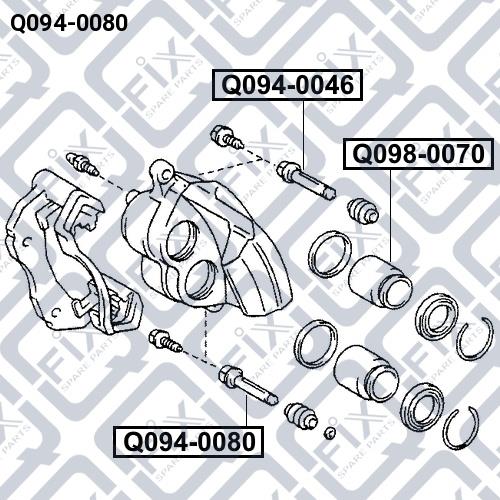 Направляющая суппорта Q-fix Q094-0080