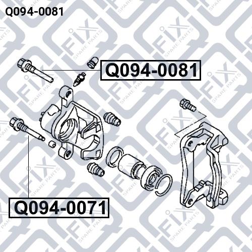 Направляющая суппорта Q-fix Q094-0081