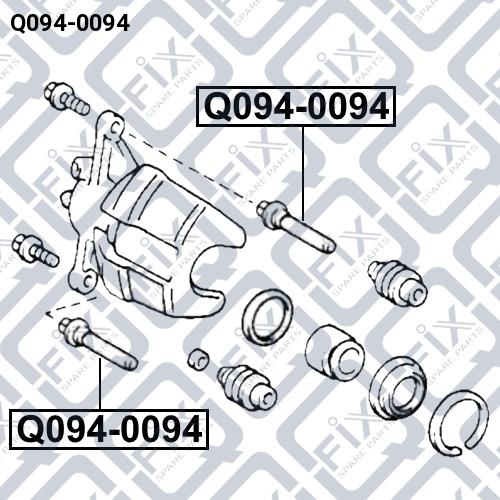 Направляющая суппорта Q-fix Q094-0094