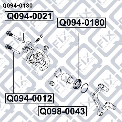 Ремкомплект суппорта Q-fix Q094-0180