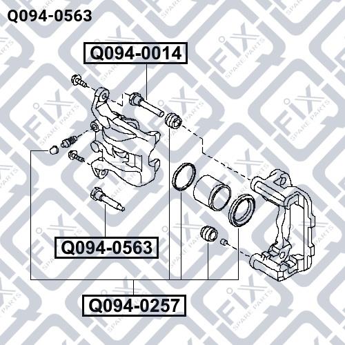 Направляющая суппорта Q-fix Q094-0563