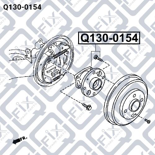 Ступица колеса задняя Q-fix Q130-0154