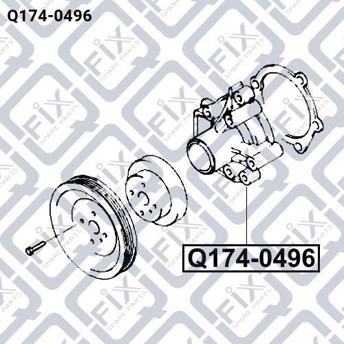 Помпа водяная Q-fix Q174-0496