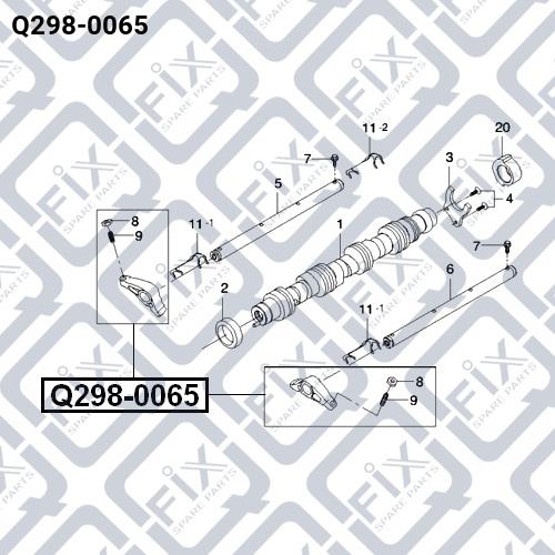 Рокер клапана Q-fix Q298-0065