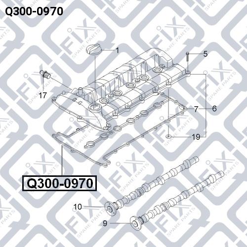 Прокладка клапанной крышки Q-fix Q300-0970