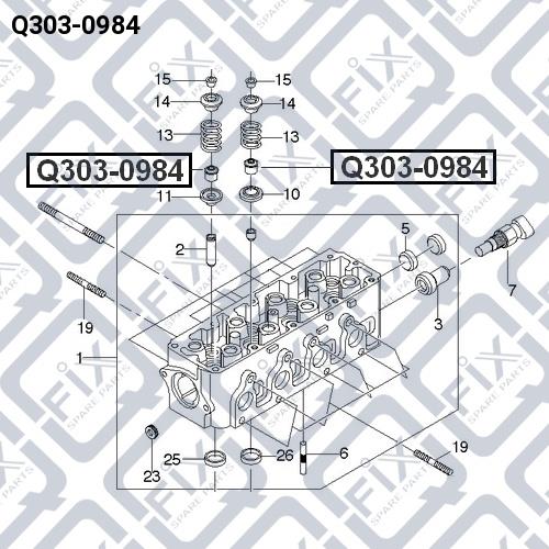 Сальник клапана Q-fix Q303-0984