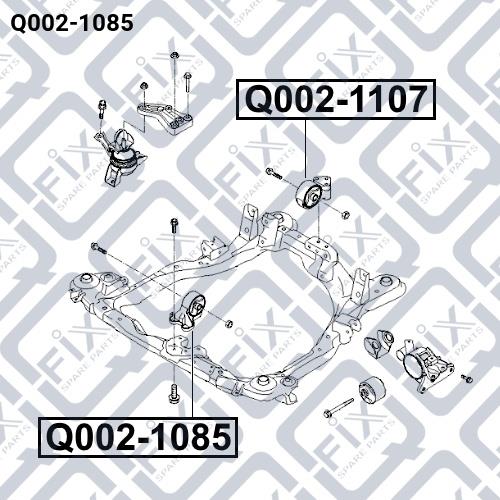 Подушка двигателя Q-fix Q002-1085