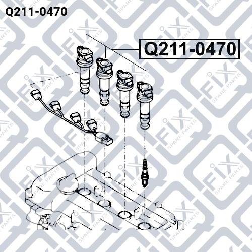 Катушка зажигания Q-fix Q211-0470