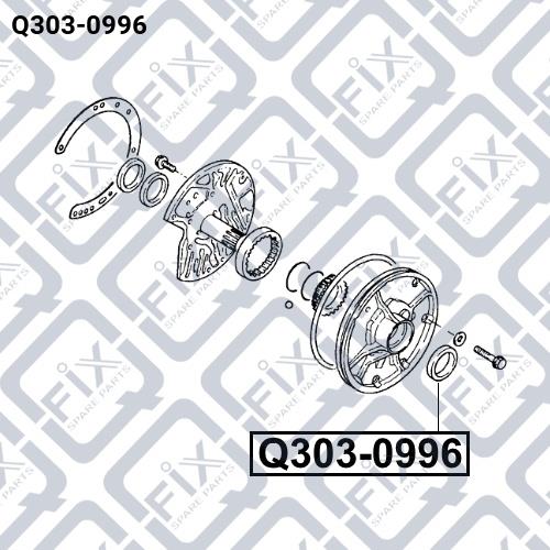 Сальник первичного вала КПП Q-fix Q303-0996