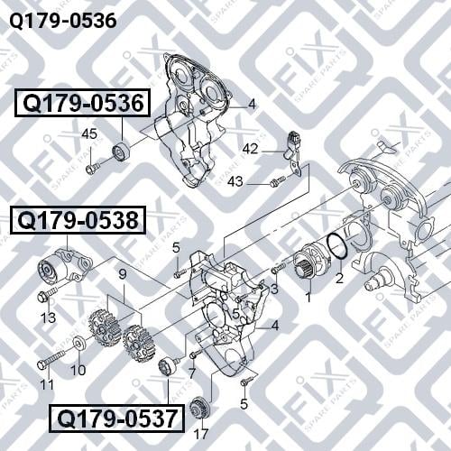 Ролик ремня ГРМ Q-fix Q179-0536