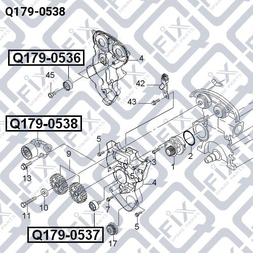 Ролик ремня ГРМ Q-fix Q179-0538
