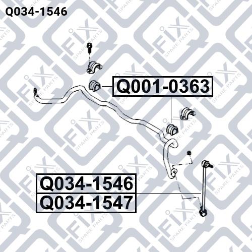 Стойка стабилизатора Q-fix Q034-1546
