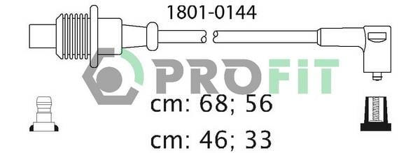 Profit 1801-0144 Дроти високовольтні, комплект 18010144: Купити в Україні - Добра ціна на EXIST.UA!