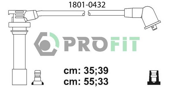 Profit 1801-0432 Дроти високовольтні, комплект 18010432: Купити в Україні - Добра ціна на EXIST.UA!
