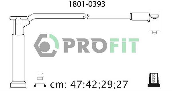 Profit 1801-0393 Дроти високовольтні, комплект 18010393: Купити в Україні - Добра ціна на EXIST.UA!