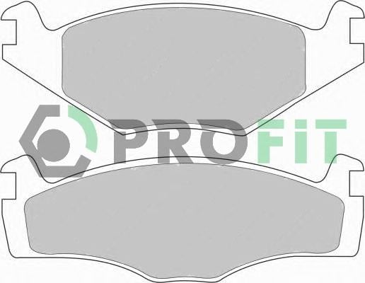Profit 5000-0419 Гальмівні колодки передні, комплект 50000419: Купити в Україні - Добра ціна на EXIST.UA!