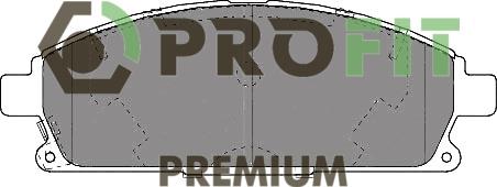 Profit 5005-1263 Гальмівні колодки передні, комплект 50051263: Купити в Україні - Добра ціна на EXIST.UA!
