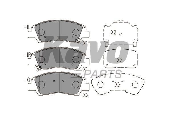 Kavo parts Тормозные колодки дисковые передние, комплект – цена 801 UAH