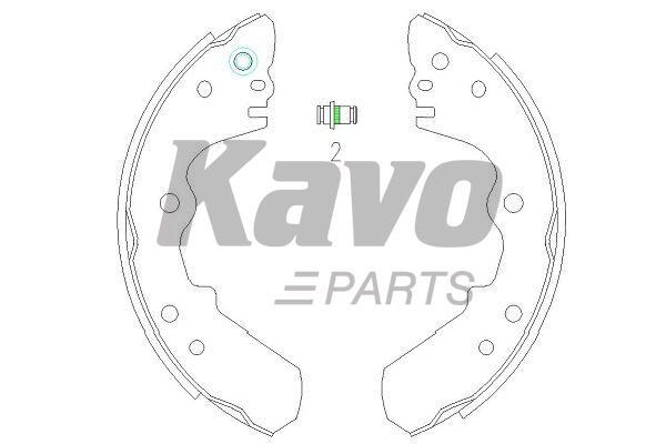Kavo parts Колодки гальмівні барабанні, комплект – ціна 1135 UAH
