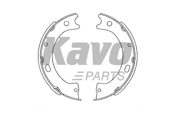 KBS7420 Kavo parts Колодки гальмівні барабанні, комплект