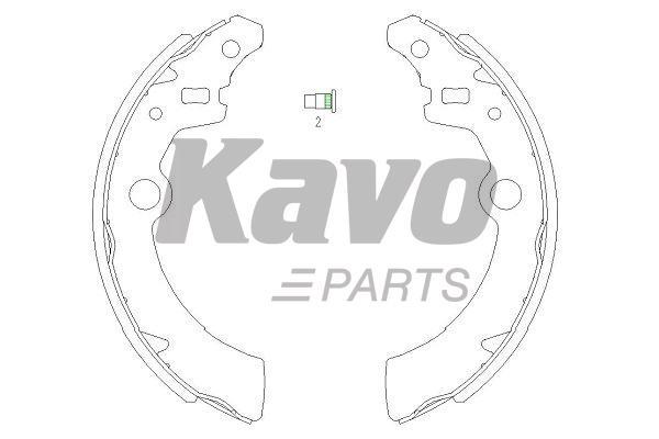 Kavo parts KBS8907 Колодки гальмівні барабанні, комплект KBS8907: Купити в Україні - Добра ціна на EXIST.UA!