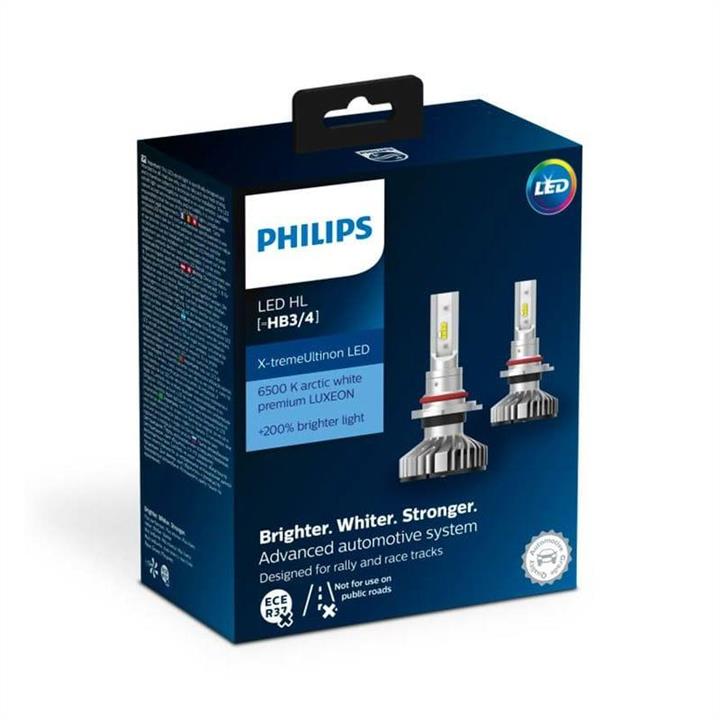 Philips 11005XUWX2 Лампи світлодіодні комплект Philips X-TremeUltinon LED HB3/4 12V 25W 6500K (2 шт.) 11005XUWX2: Купити в Україні - Добра ціна на EXIST.UA!