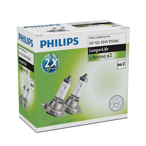 Philips 12972ELC2 Лампа галогенна Philips Longerlife 12В H7 55Вт 12972ELC2: Купити в Україні - Добра ціна на EXIST.UA!