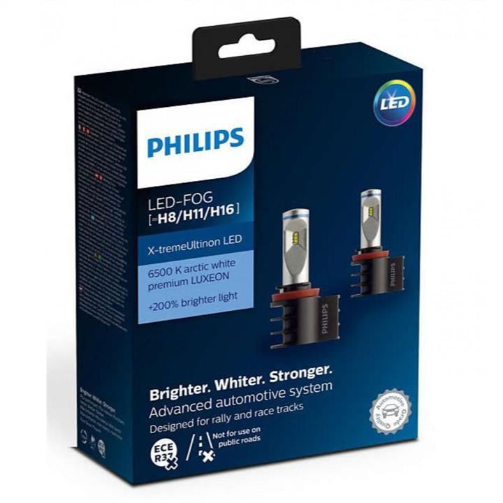 Philips 12794UNIX2 Лампи світлодіодні комплект Philips X-TremeUltinon LED H8/H11/H16 12V 6500K (2 шт.) 12794UNIX2: Купити в Україні - Добра ціна на EXIST.UA!