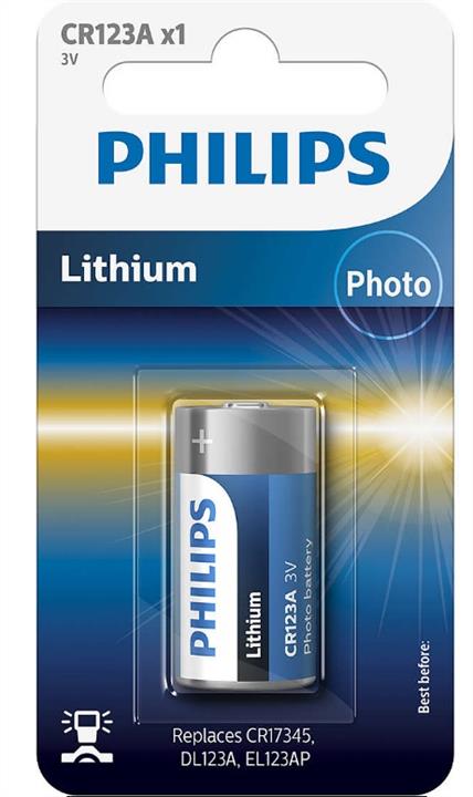 Philips CR123A/01B Батарейка Minicells 3V CR123A01B: Купити в Україні - Добра ціна на EXIST.UA!