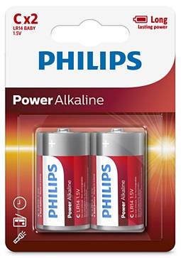 Philips LR14P2B/10 Батарейка Power Alkaline C, 1,5V LR14P2B10: Приваблива ціна - Купити в Україні на EXIST.UA!