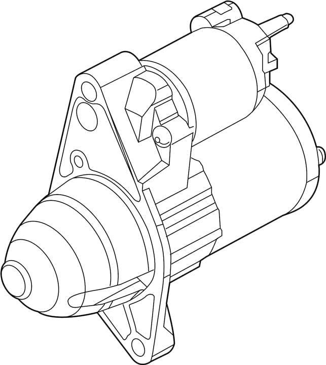 ZJ3818400 Mazda Стартер