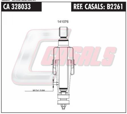 Casals B2261 Амортизатор кабіни B2261: Купити в Україні - Добра ціна на EXIST.UA!