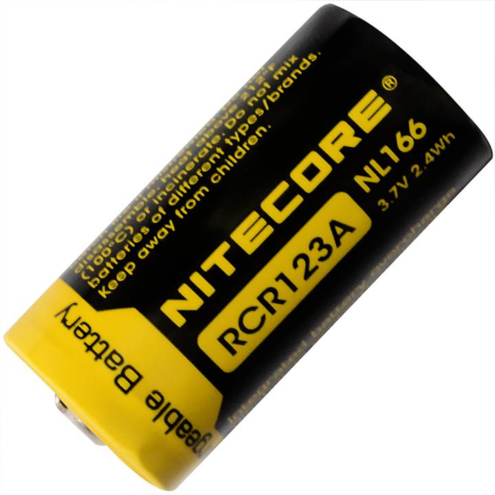Nitecore NL166 Акумулятор літієвий Li-Ion CR123A, 3.7V (650mAh), захищений NL166: Купити в Україні - Добра ціна на EXIST.UA!