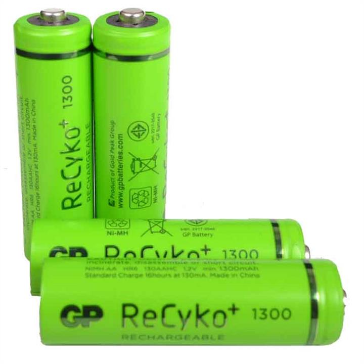 GP Batteries 25-1068 Акумулятор нікель-металогідридний Ni-MH AA GP ReСyko, 1.2V (1300mAh), 4 шт. в блістері 251068: Купити в Україні - Добра ціна на EXIST.UA!