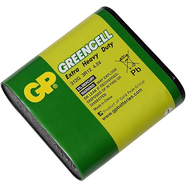 GP Batteries 25-1034 Батарейка сольова 3R12 Greencell (312G) GP 4.5V 251034: Купити в Україні - Добра ціна на EXIST.UA!